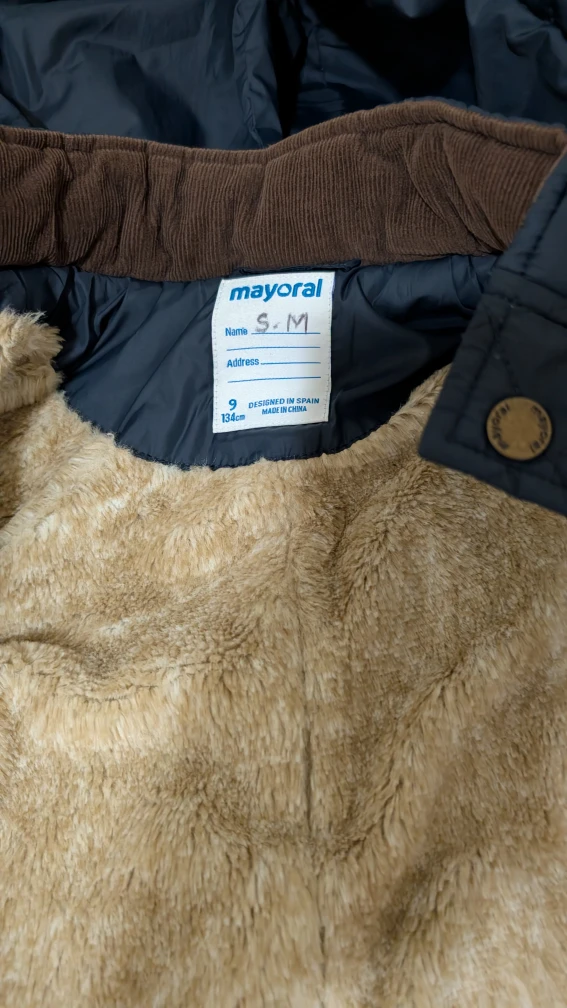Mayoral Kids Quilted Jacket, Size 9 years
