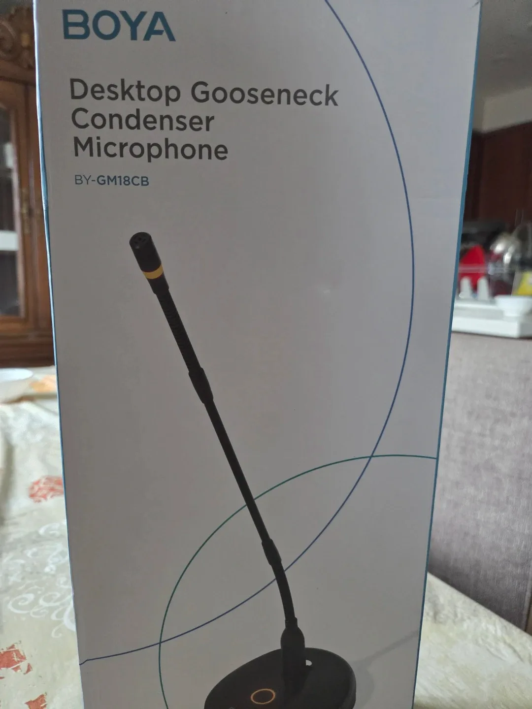 BOYA Desktop Gooseneck Condenser Microphone BY-GM18CB Brand New