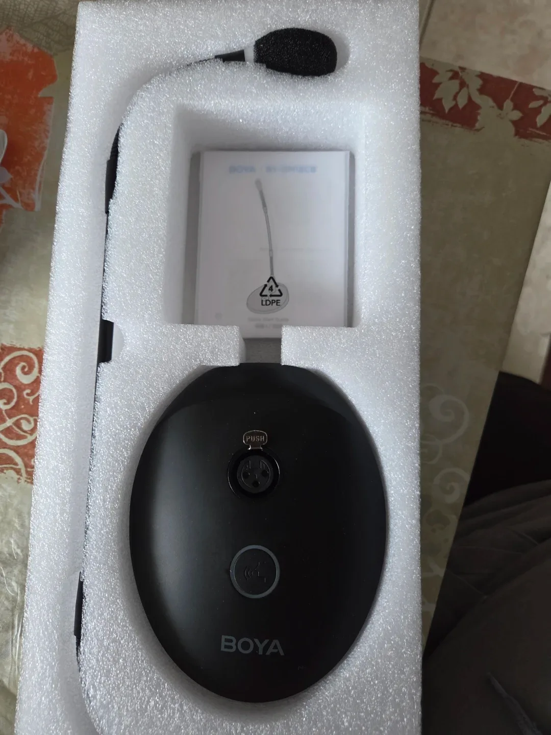 BOYA Desktop Gooseneck Condenser Microphone BY-GM18CB Brand New image indicator(3)