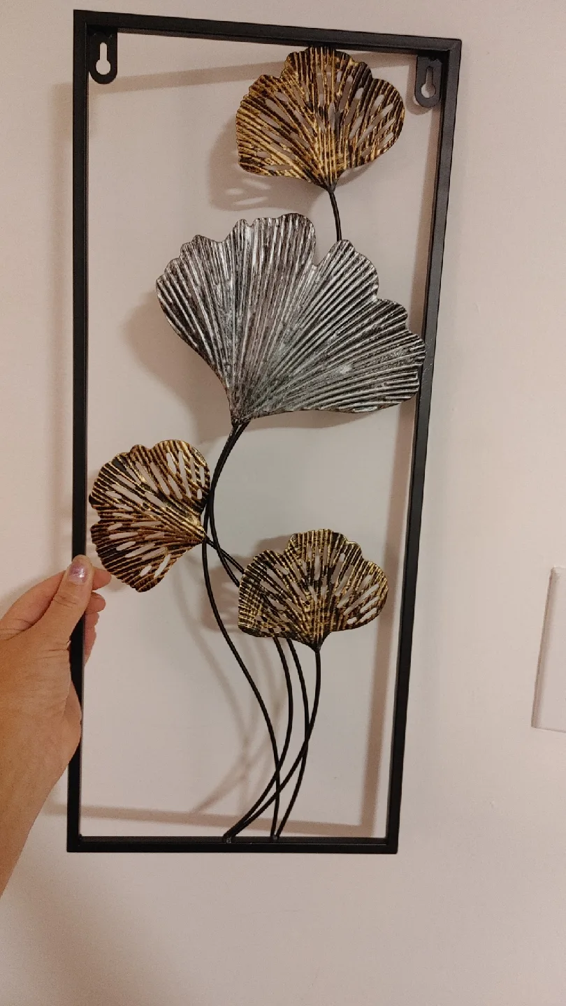 Metal Ginkgo Leaf Wall Art New image indicator(9)
