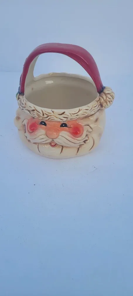 Santa Ceramic Basket
