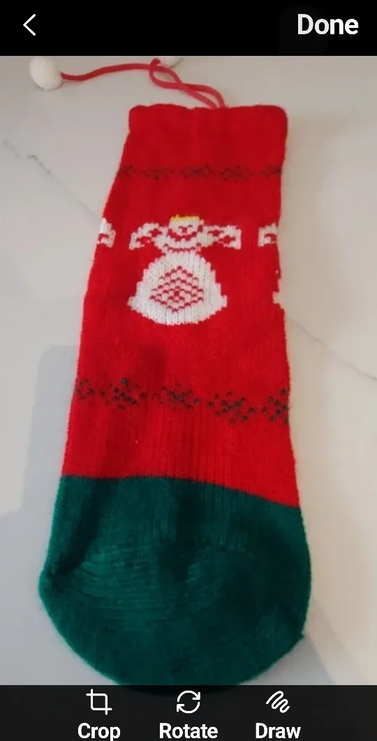 Christmas Stocking - Red & Green