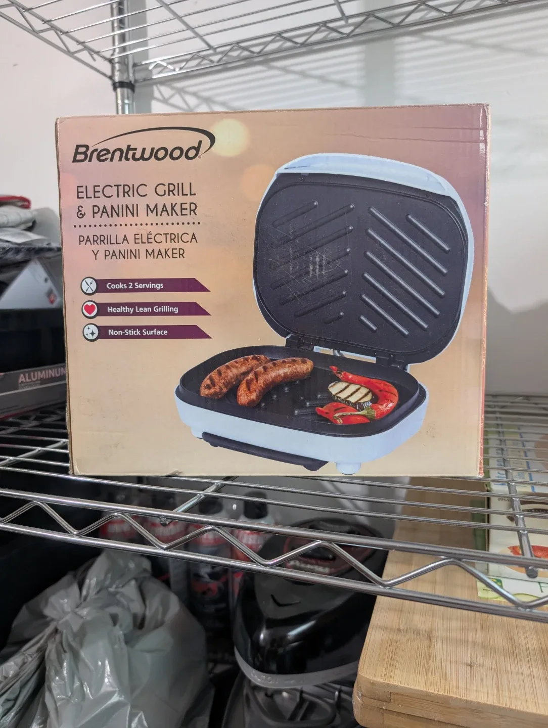 New Brentwood Electric Panini Maker & Grill TS-605 thumbnail