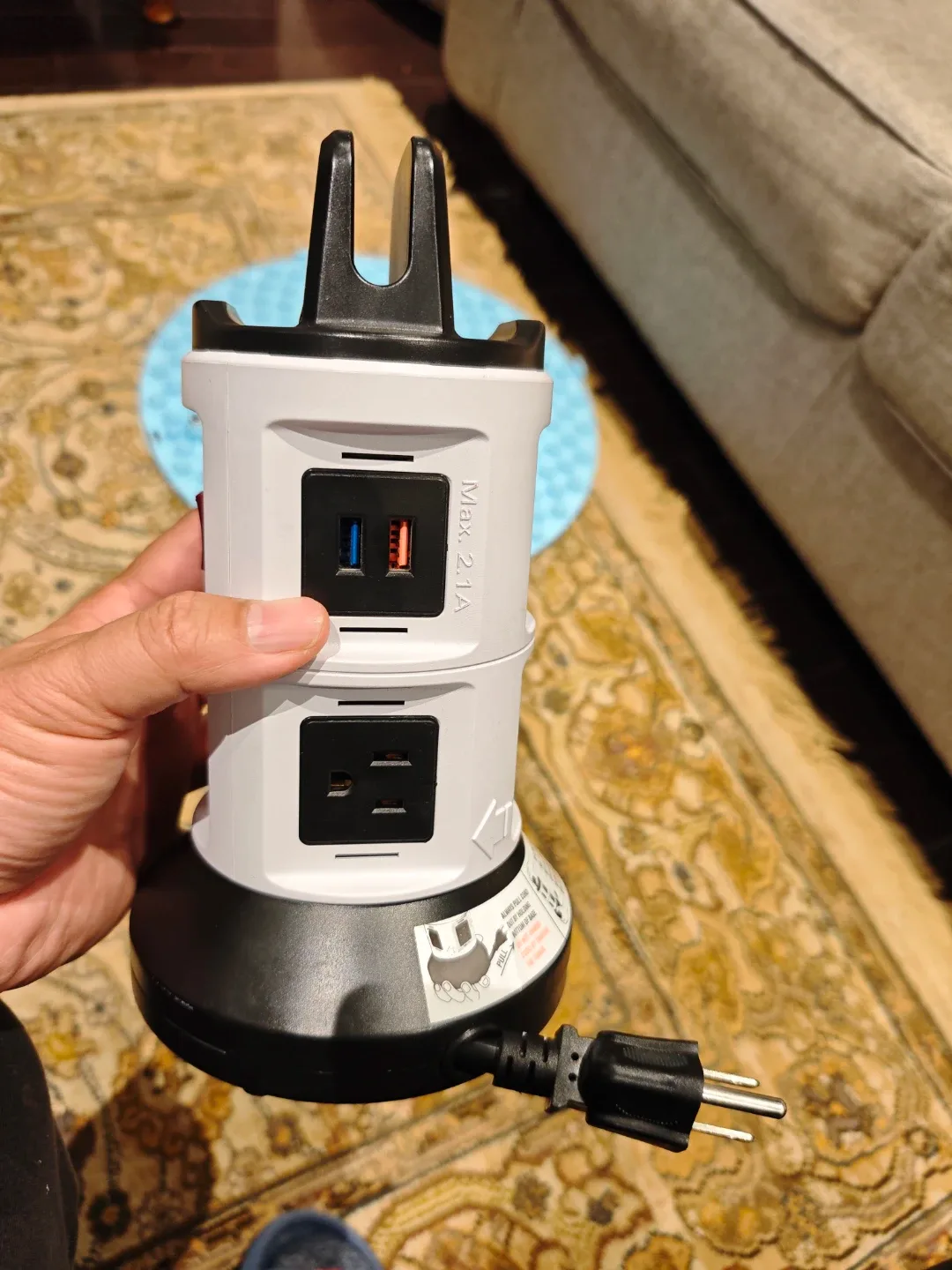 Bell+Howell Spin Power Rotating Outlet Tower image indicator(9)