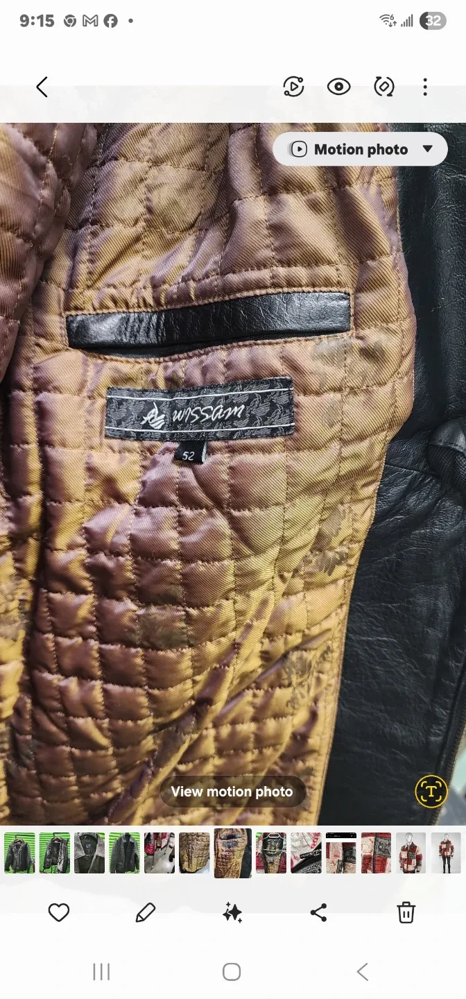 AL Wissam Leather Jacket Size 52 image indicator(2)