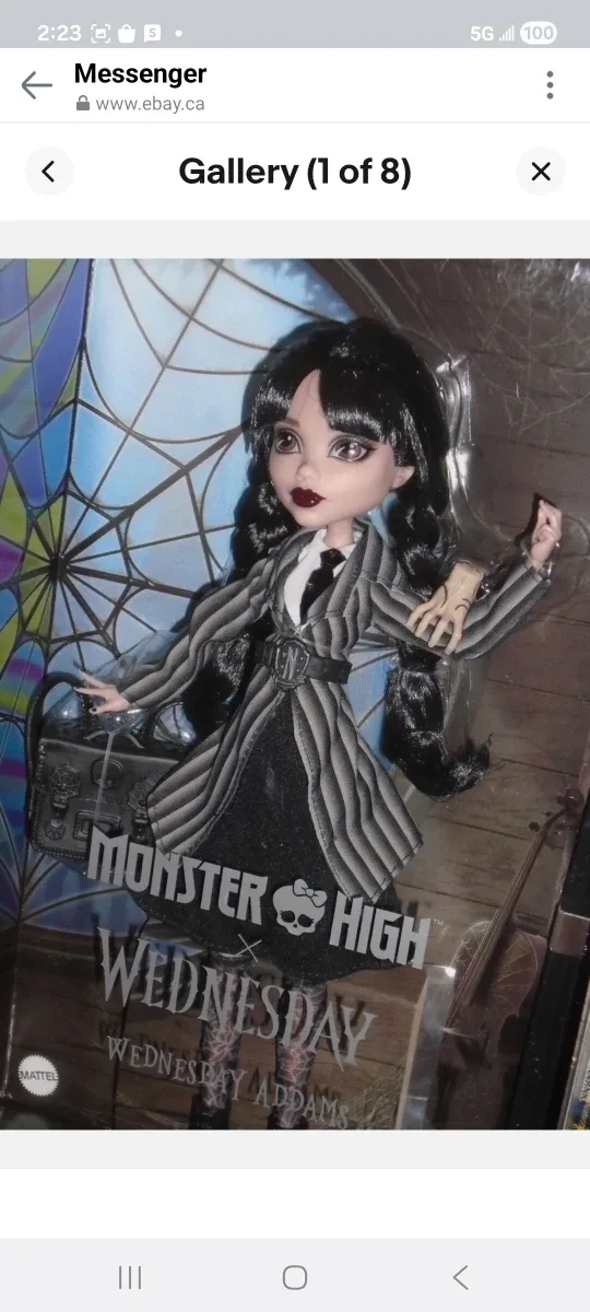 Monster High x Wednesday Addams Doll brand new