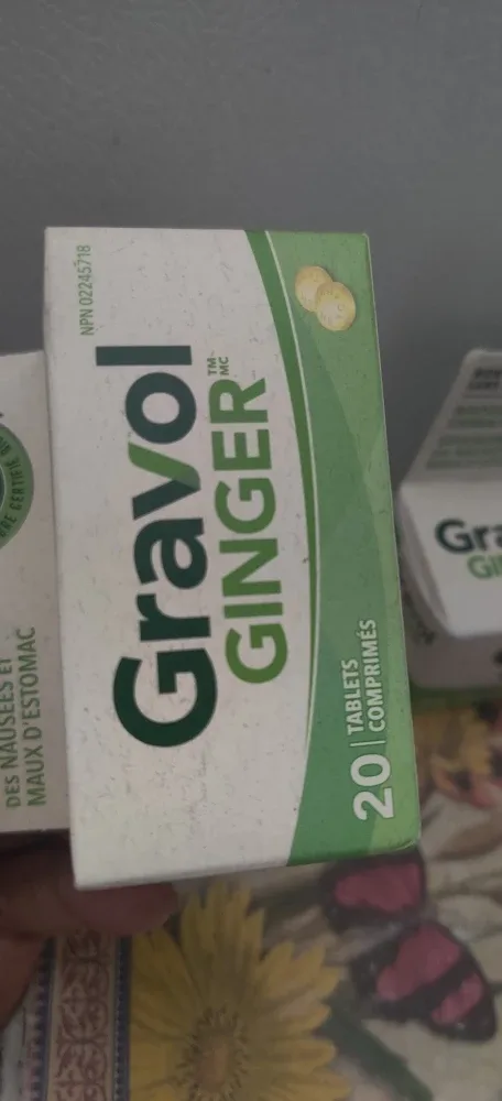 Gravol Ginger 20 - 24Tablets - Nausea Relief x 2 image indicator(2)