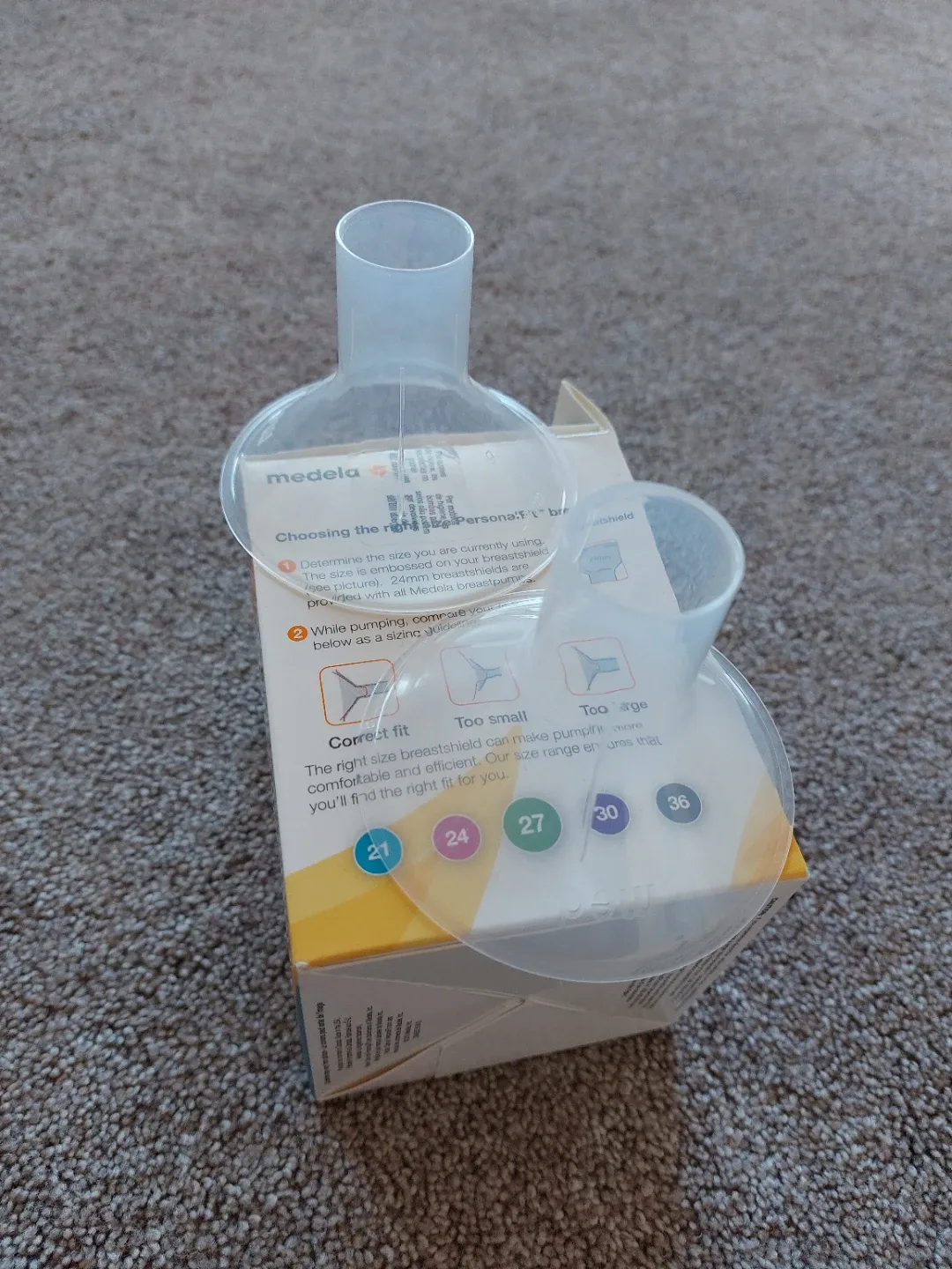 Medela personalfit breastshields 2 pcs size 24 mm image indicator(3)
