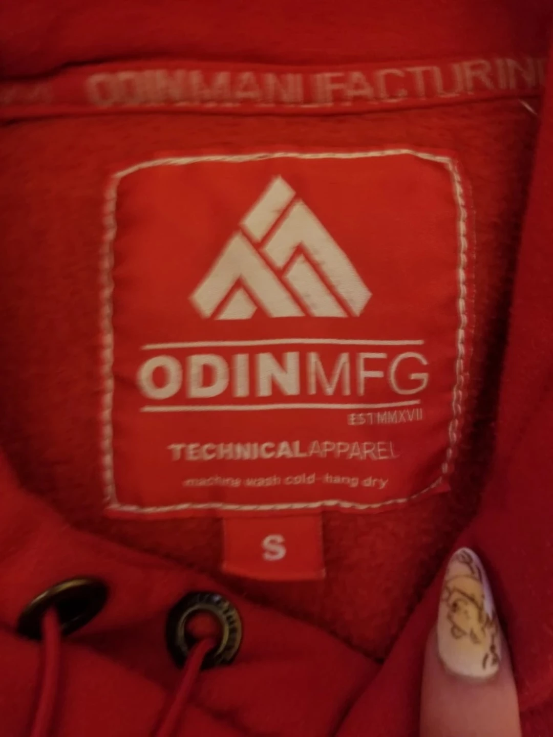 Odin MFG Red Hoodie - Size Small - photo 5