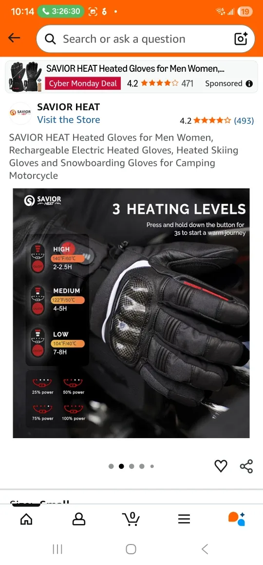 SAVIOR HEAT Heated Gloves - Medium image indicator(3)