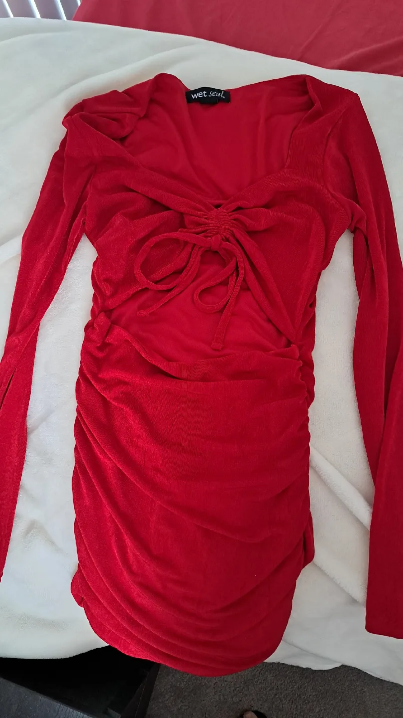 Wet Seal Red Dress - Size Small