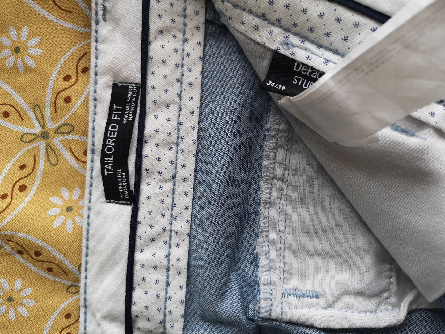 Defacto Tailored Fit Pants - 34/32 - Light Blue - photo 3