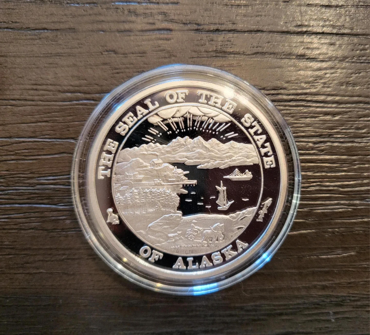 1996 Silver Alaska State Medallion Proof