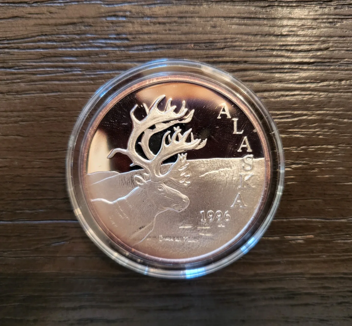 1996 Silver Alaska State Medallion Proof image indicator(2)