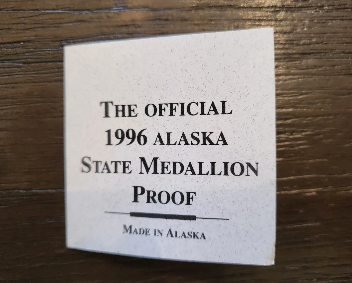 1996 Silver Alaska State Medallion Proof image indicator(4)