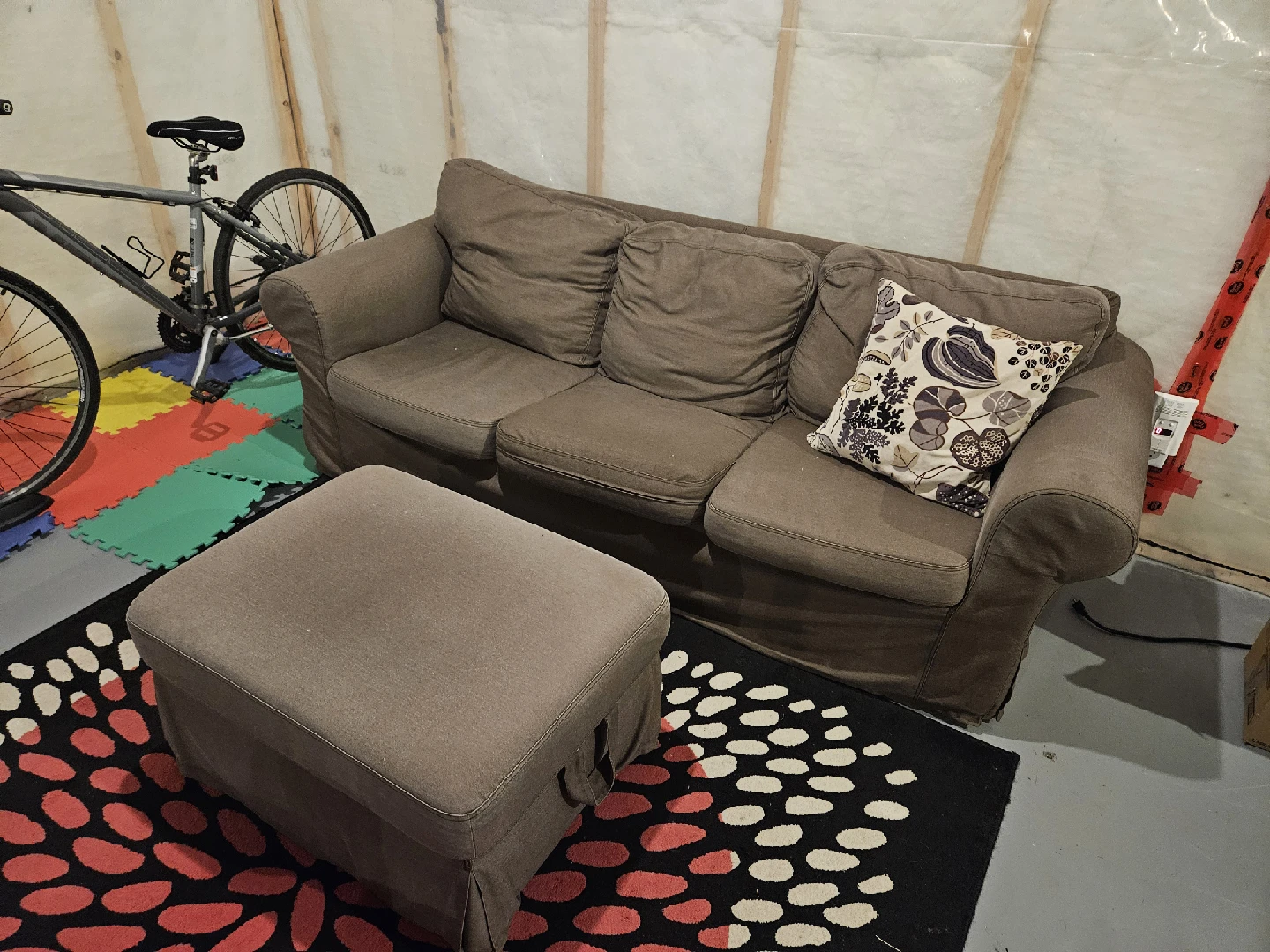 IKEA Ektorp Sofa & Ottoman - Great condition