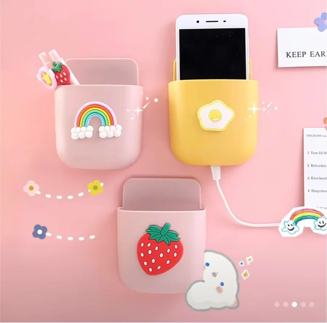 Cute Wall Mounted Phone Holder image indicator(2)