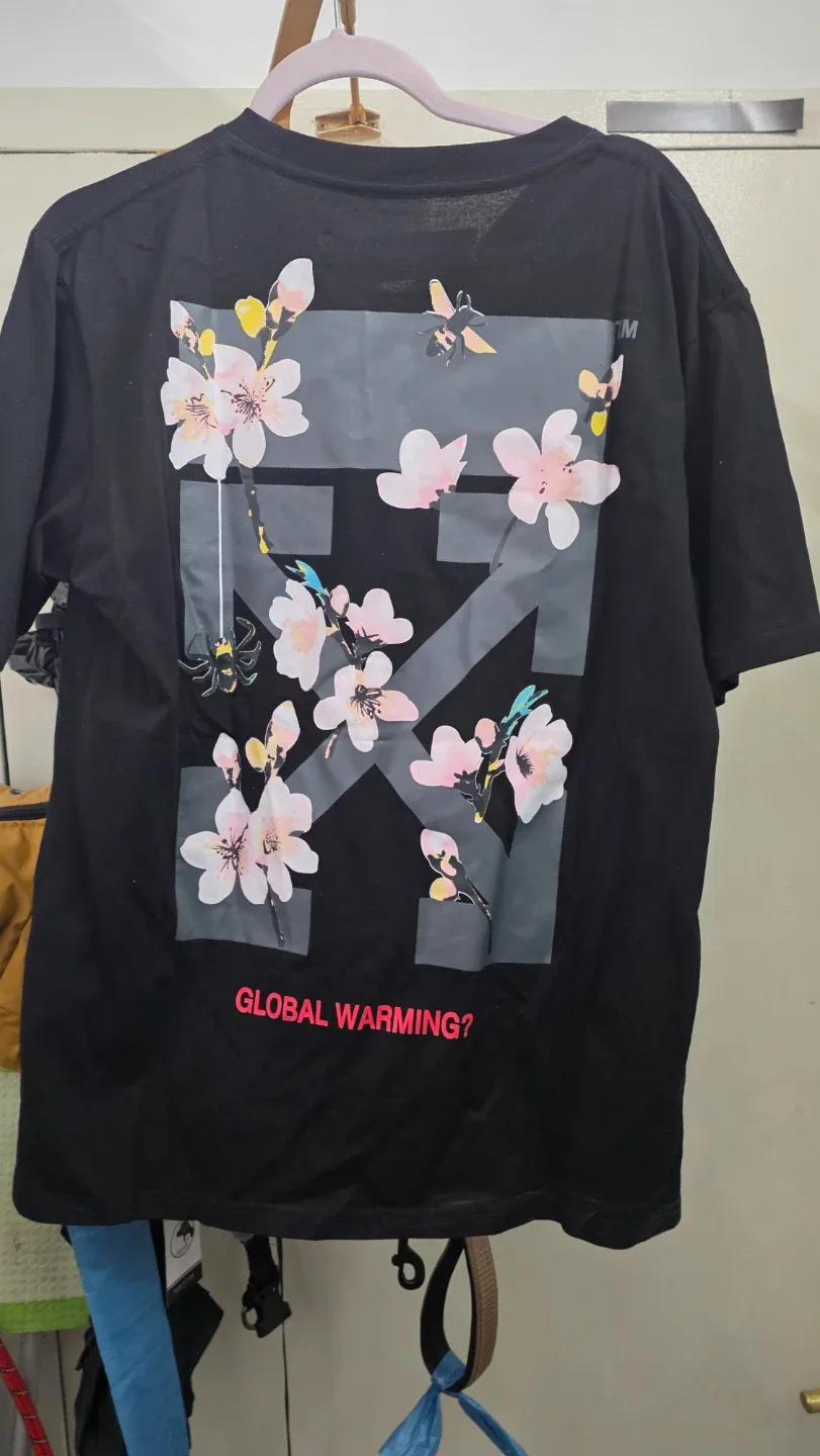 Off-White Black Global Warming T-Shirt