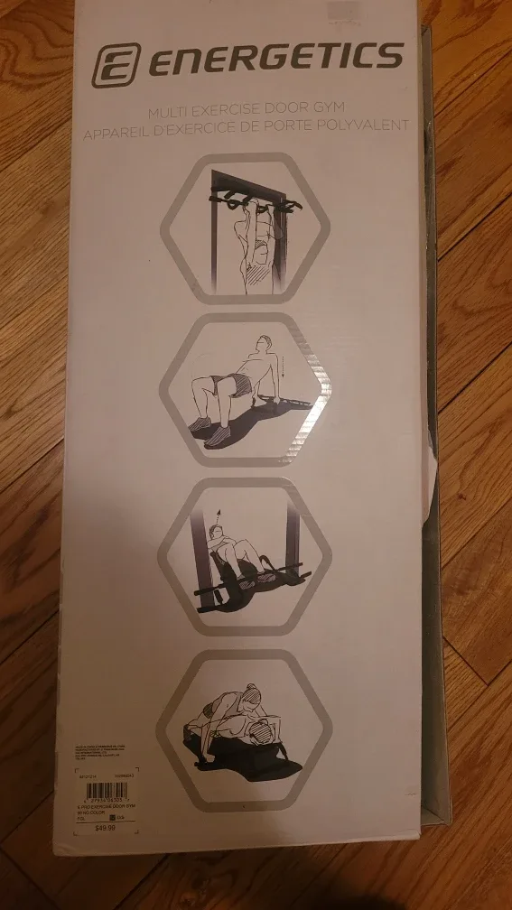 Pull up bar  (Energetics Multi Exercise Door Gym - New in Box!)