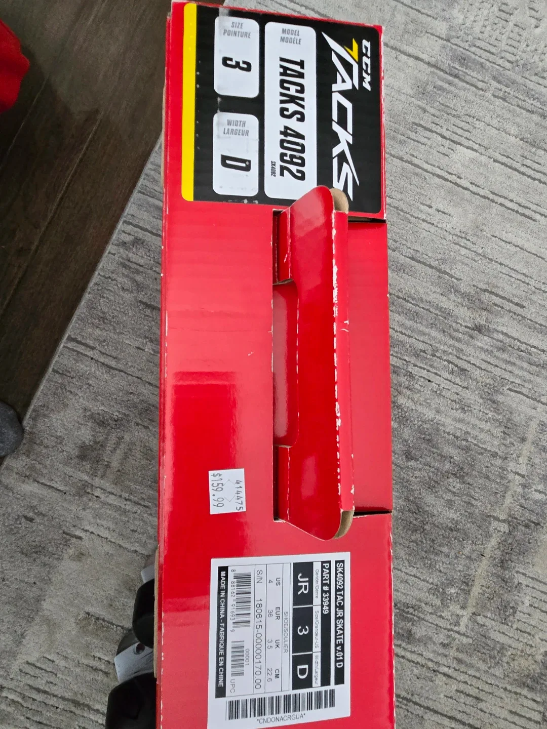 CCM Tacks 4092 Junior Ice Skates - Size 3 image indicator(4)