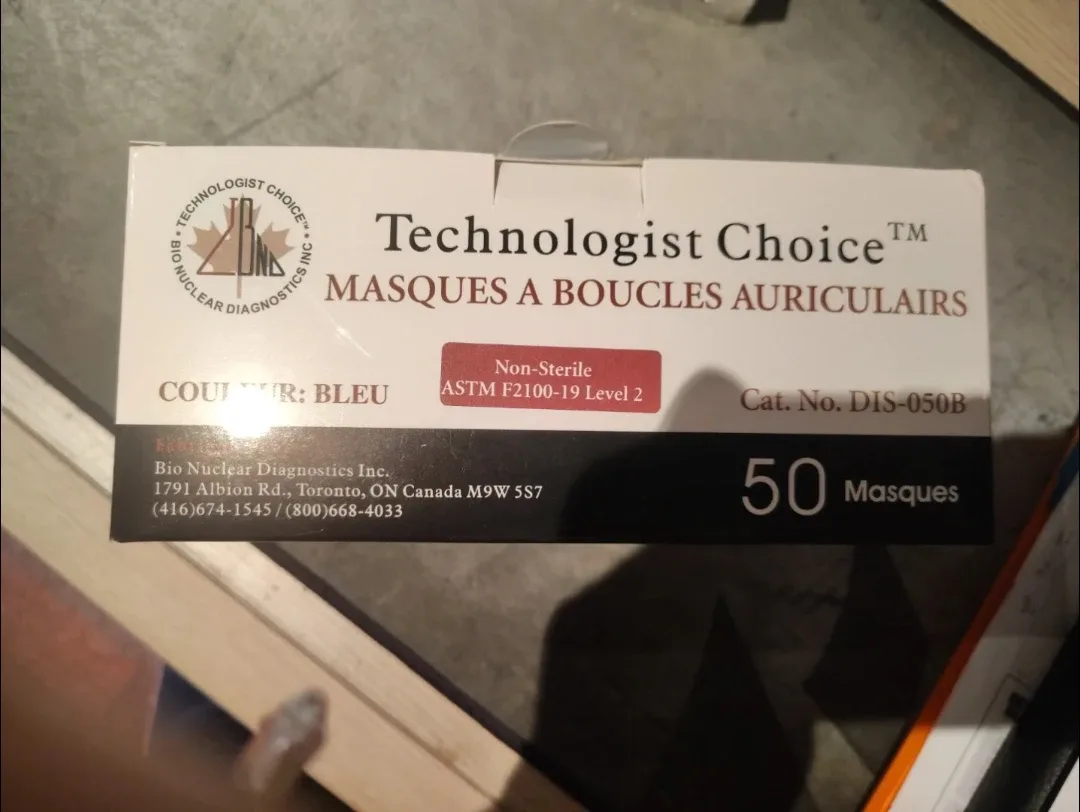 Technologist Choice Earloop Masks - Blue, 50 count image indicator(2)