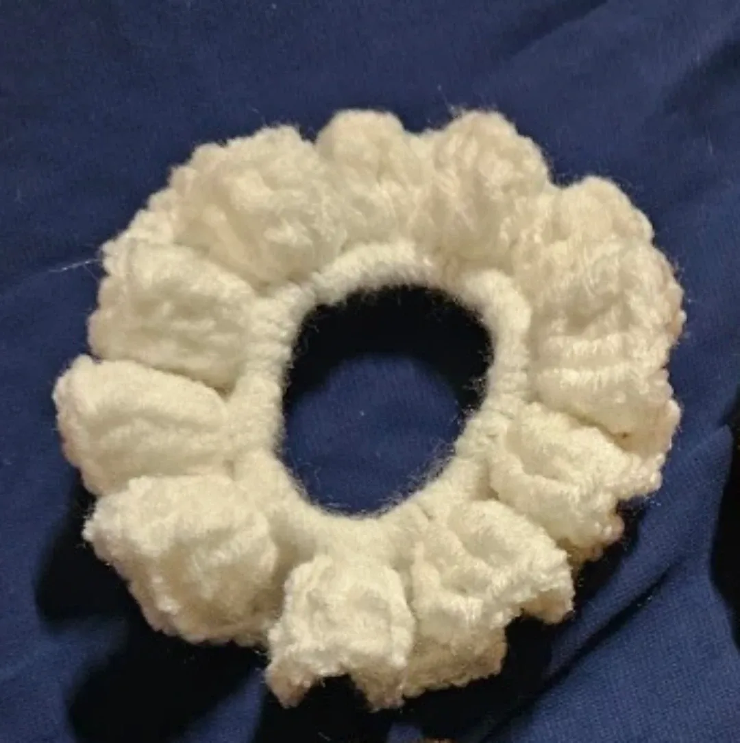 White Scrunchie