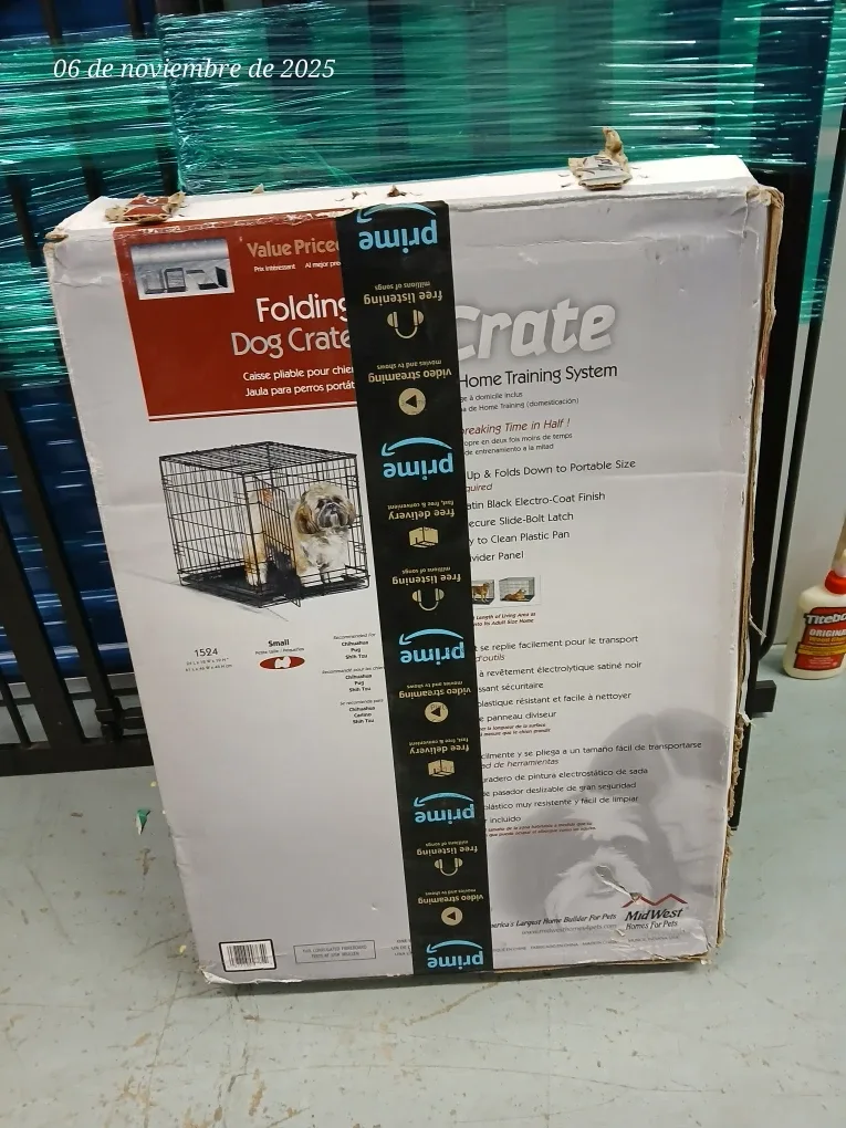 Folding dog crate image indicator(7)