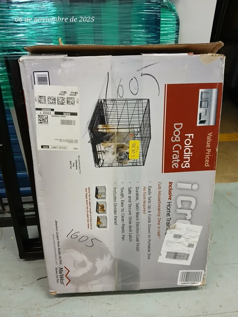 Folding dog crate image indicator(10)