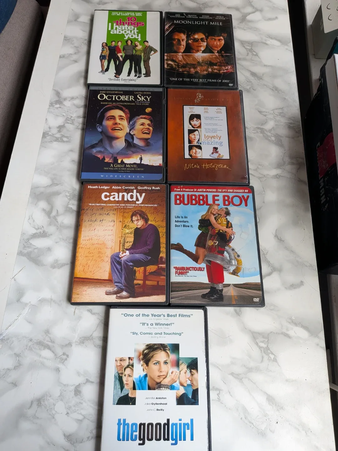 DVD Movie bundle: 10 Things I Hate About You, Bubble Boy, Ca image indicator(2)