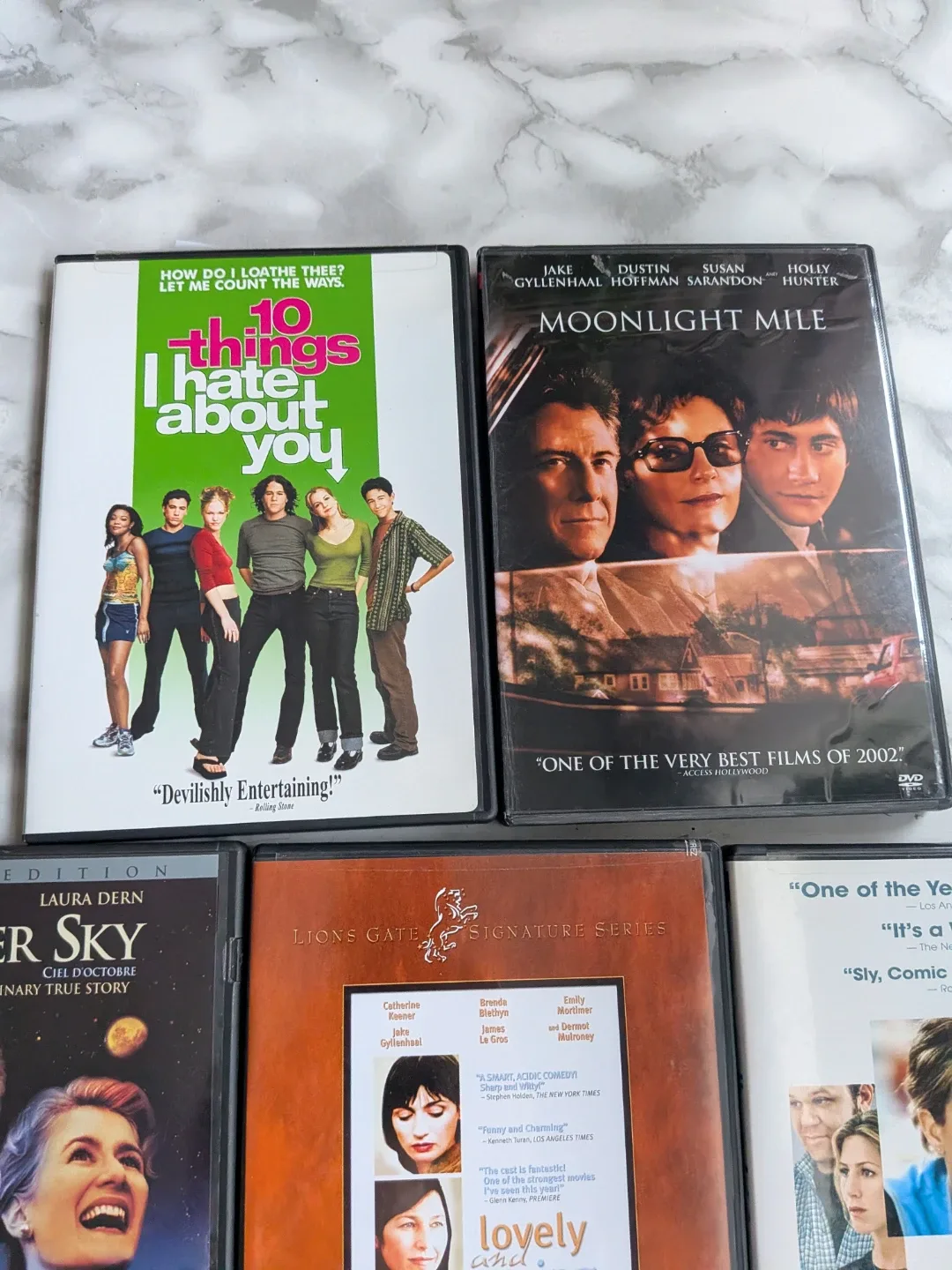 DVD Movie bundle: 10 Things I Hate About You, Bubble Boy, Ca image indicator(6)