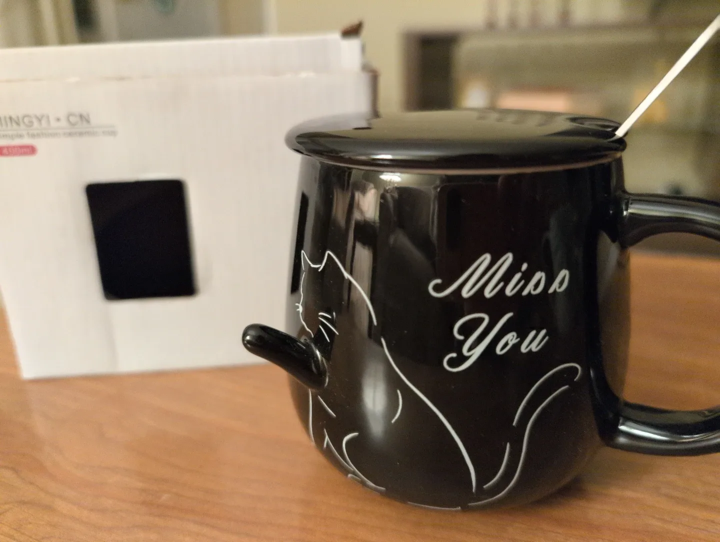 MINGYI CN Black Ceramic Mug - 400ml thumbnail