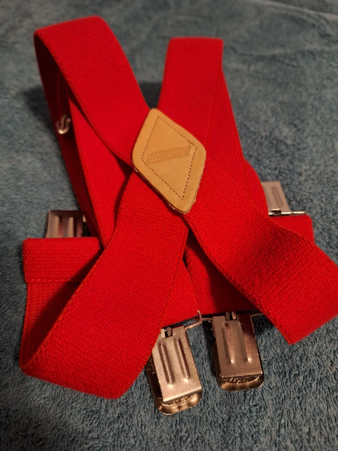 Dickies Red Suspenders NEW