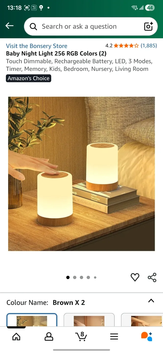 Bonsery Baby Night Light - Touch Dimmable qty 1