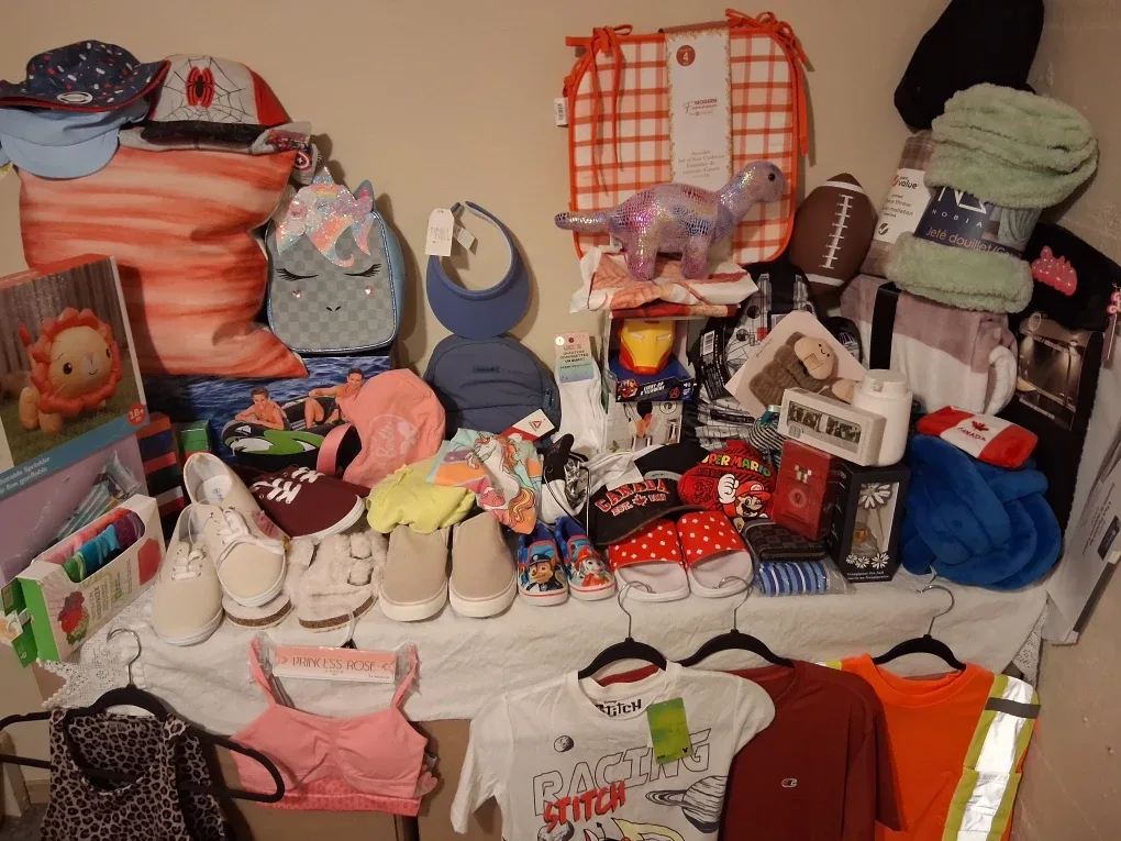 Assorted Kids' Items - Clothing, Toys, Shoes