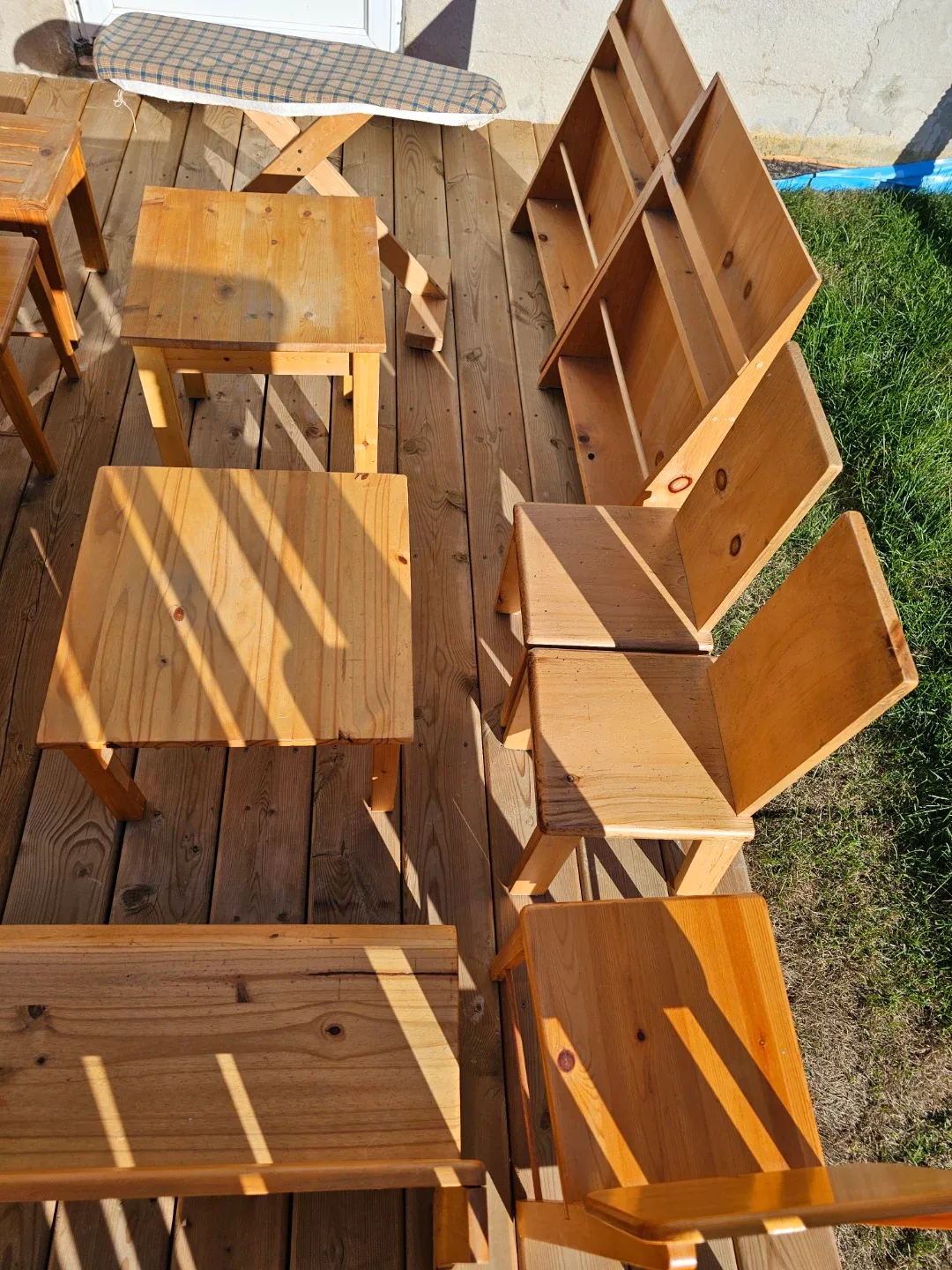 Montessori Handmade Custom Wooden Table, Chairs & Bookshelves image indicator(10)