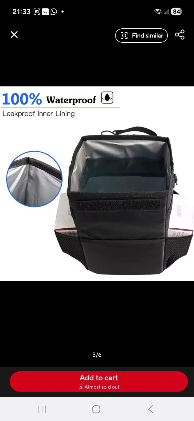 Car Cooler Bag,  Multipurpose garbage bag, Leak proof Waterproof image indicator(6)