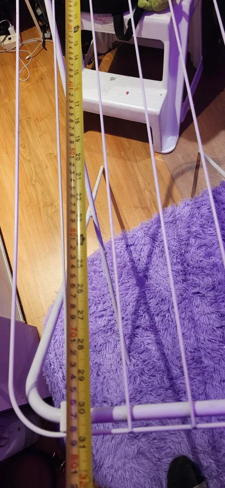 White Folding Clothes Drying Rack image indicator(5)