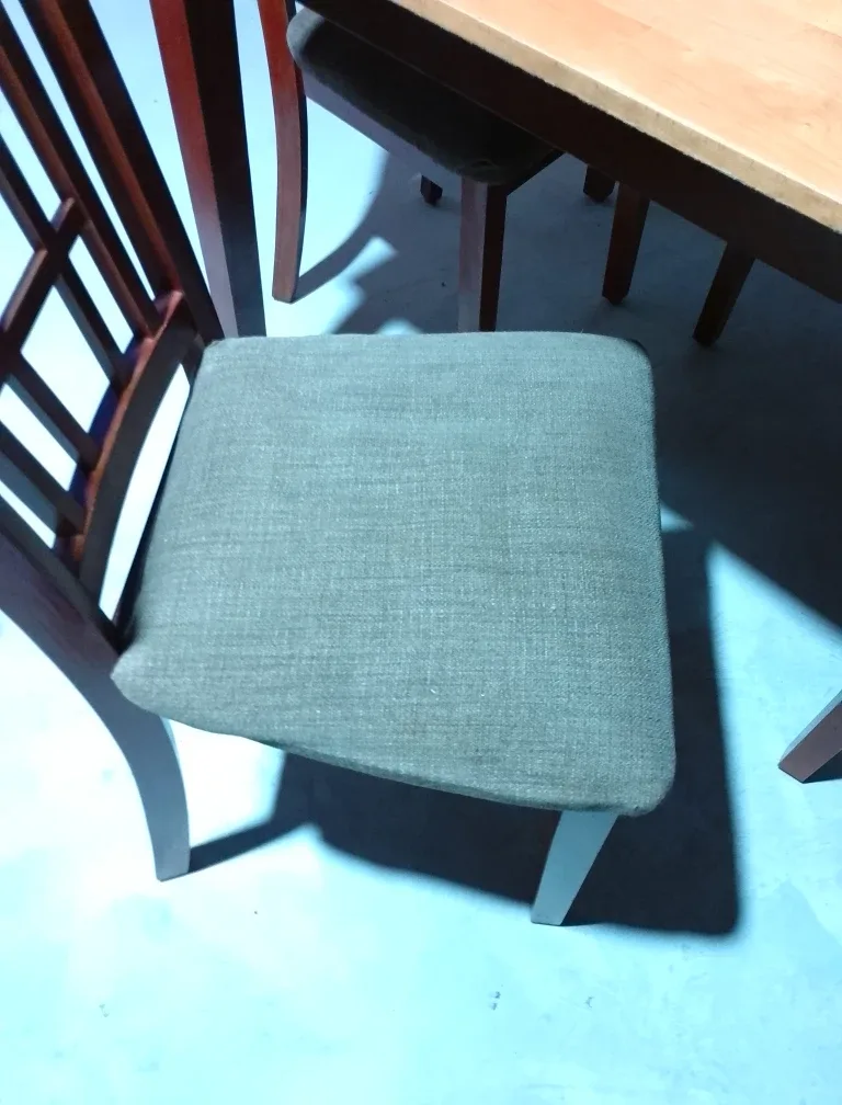 Wood Dining Table with 4 Chairs