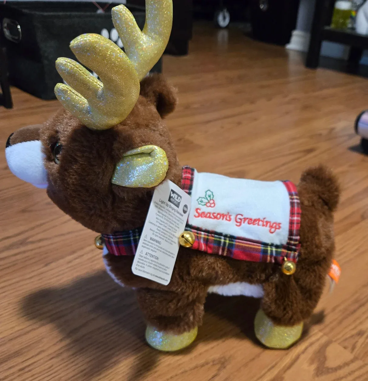 SINGING REINDEER PLUSH TOY image indicator(2)