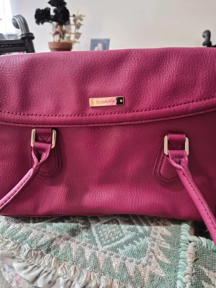 Liz Claiborne Magenta Satchel image indicator(2)