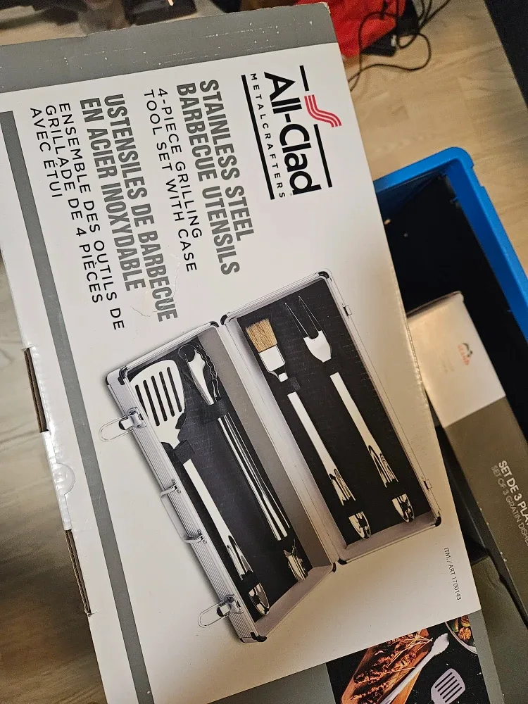 All-Clad Stainless Steel BBQ Utensils - 4 Piece Set