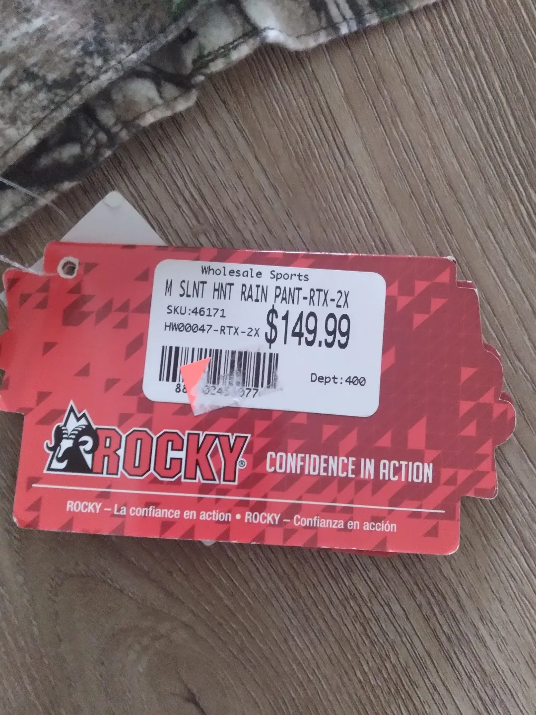 Weatherproof camo print pants image indicator(6)