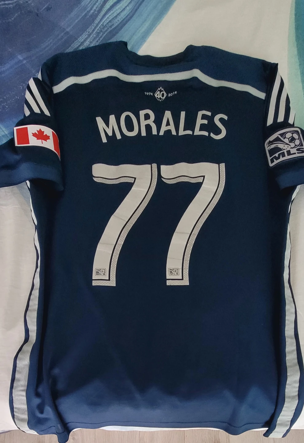 Whitecaps Pedro Morales 2015 match-worn jersey - $25