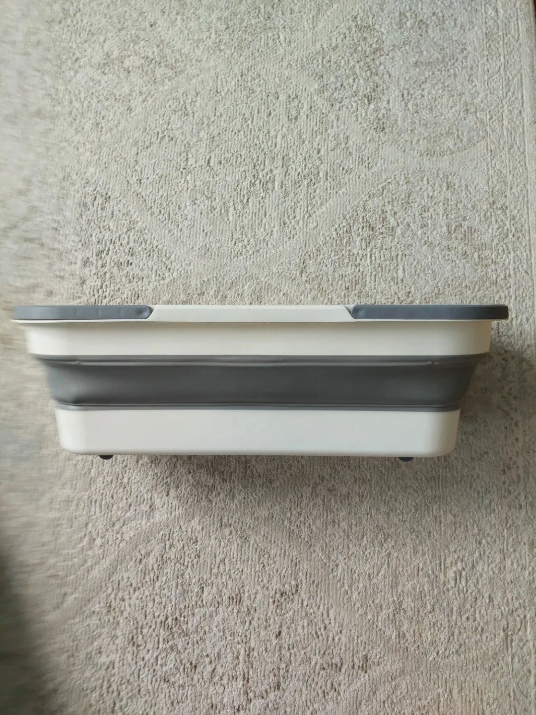 Collapsible Laundry Basket - Grey/White image indicator(5)