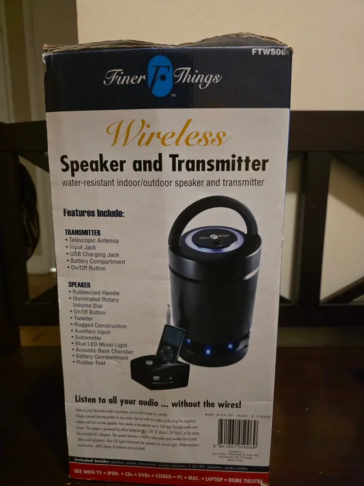 Finer Things Wireless Speaker & Transmitter image indicator(4)