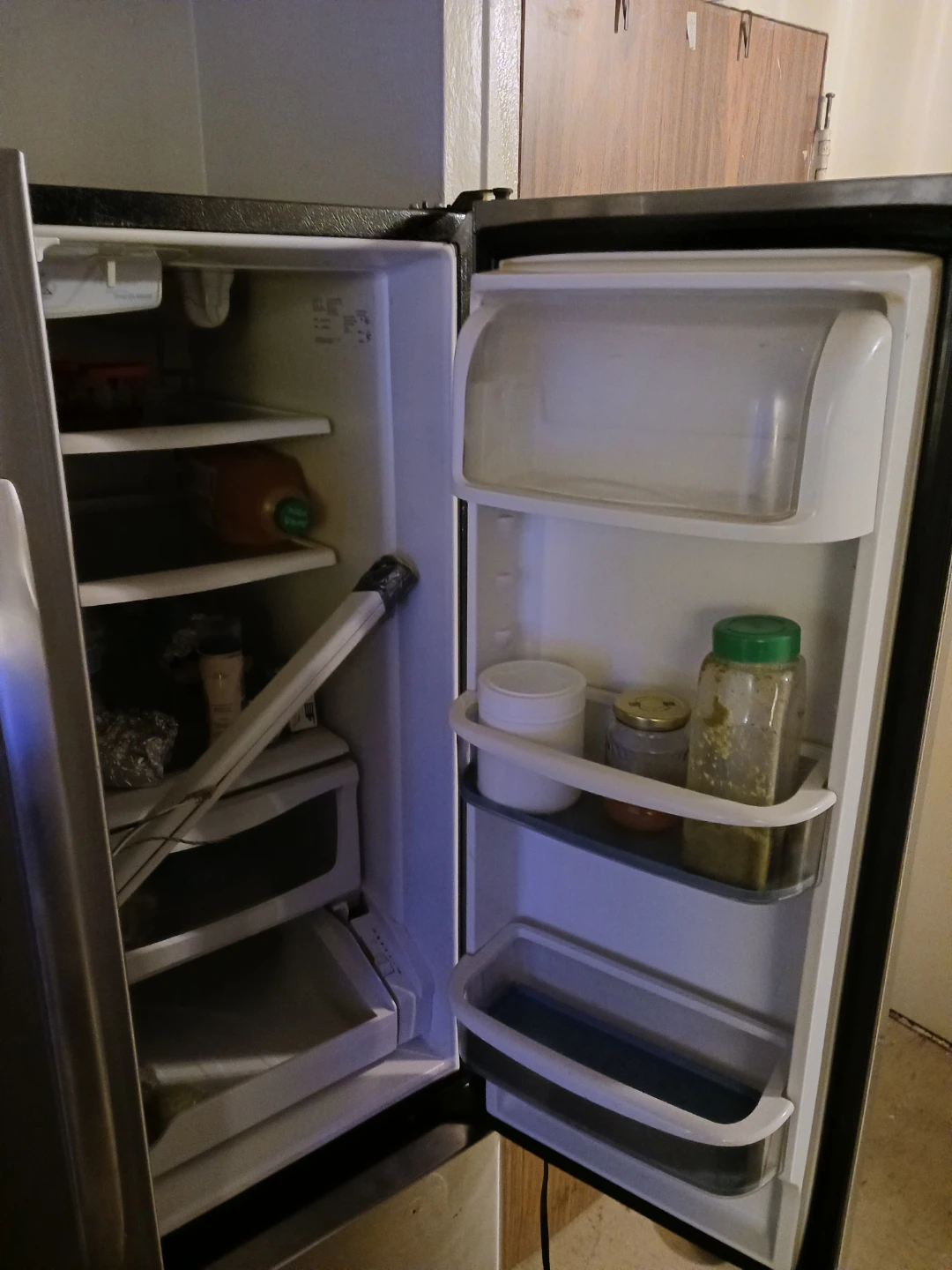 Amana Stainless Steel Fridge – Please Read Description - photo 3