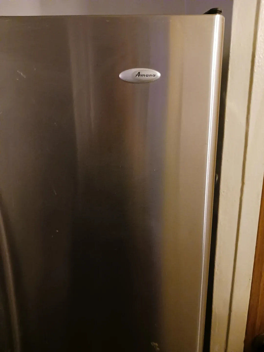 Amana Stainless Steel Fridge – Please Read Description image indicator(5)