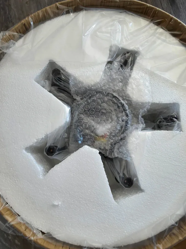 Rattan Woven Drum Chandelier - New in Box! image indicator(3)