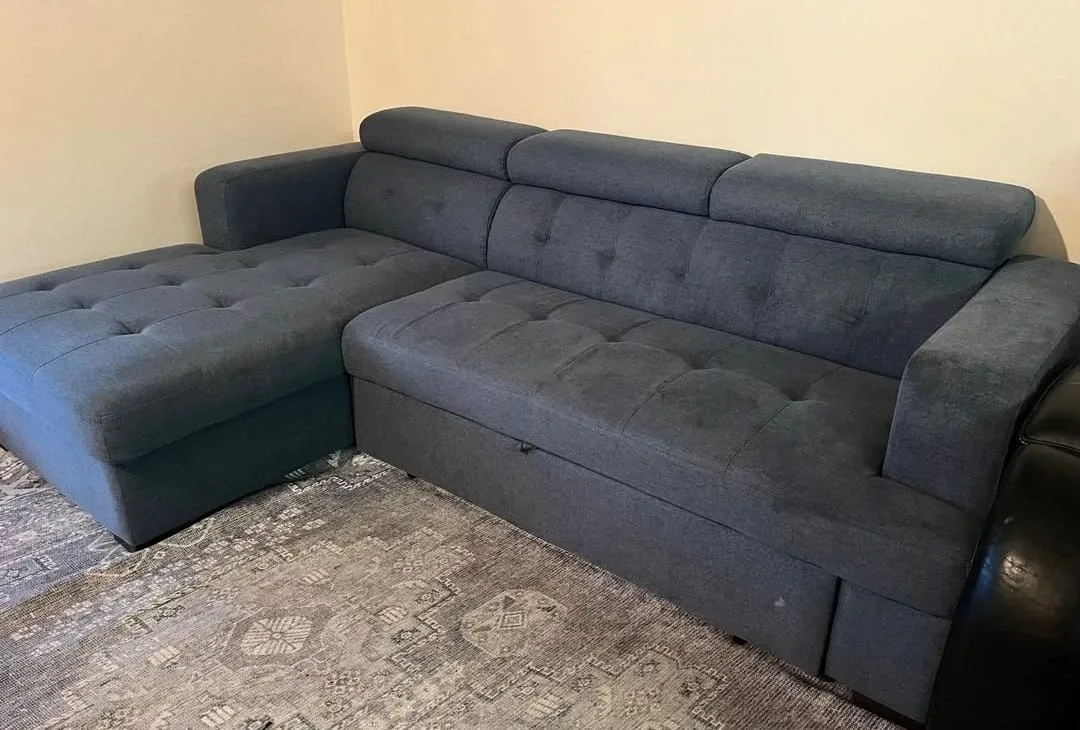 Grey Sectional Sofa with Storage free delivery image indicator(2)