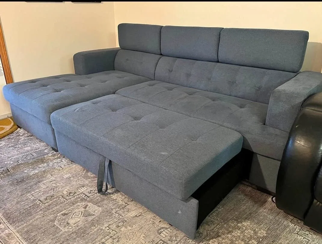 Grey Sectional Sofa with Storage free delivery image indicator(3)